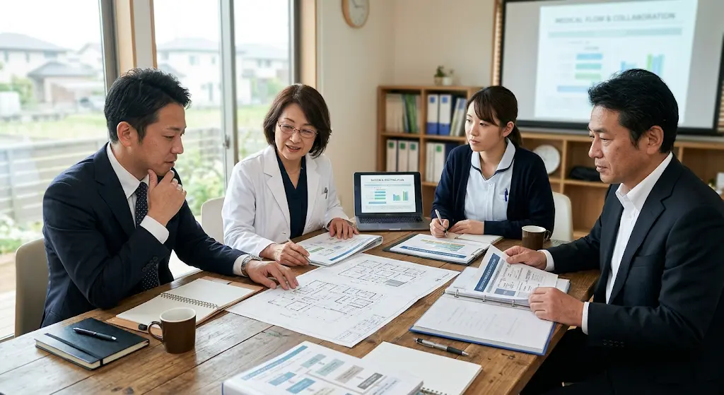 運営事業者とのマッチングを検討しているイメージ