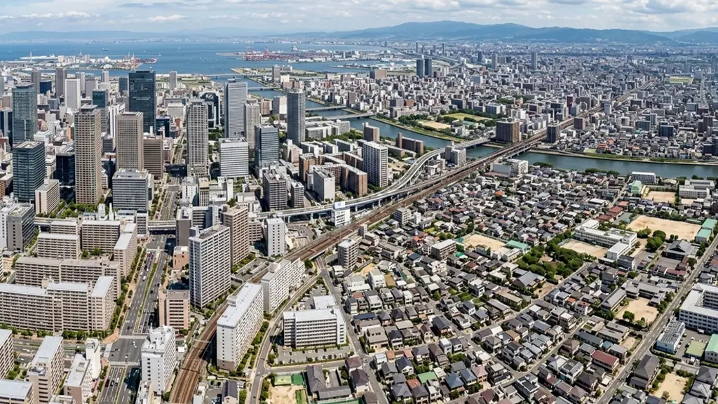 地域特性と人口構造の違いをイメージした写真