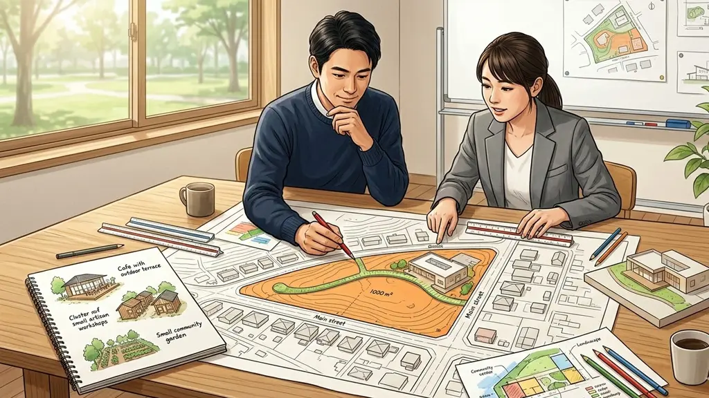 土地条件を整理するイメージ