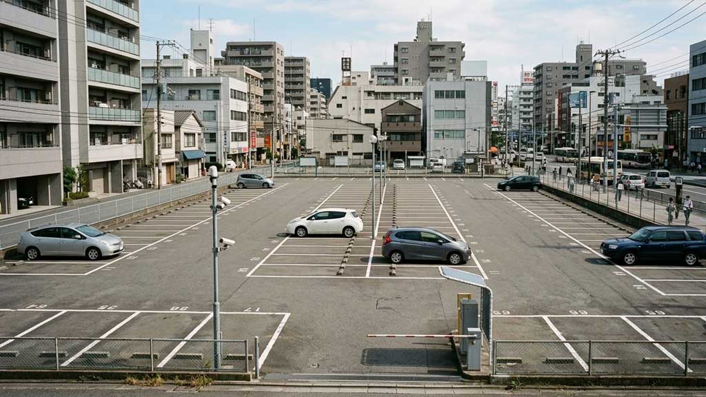 低稼働の駐車場のイメージ