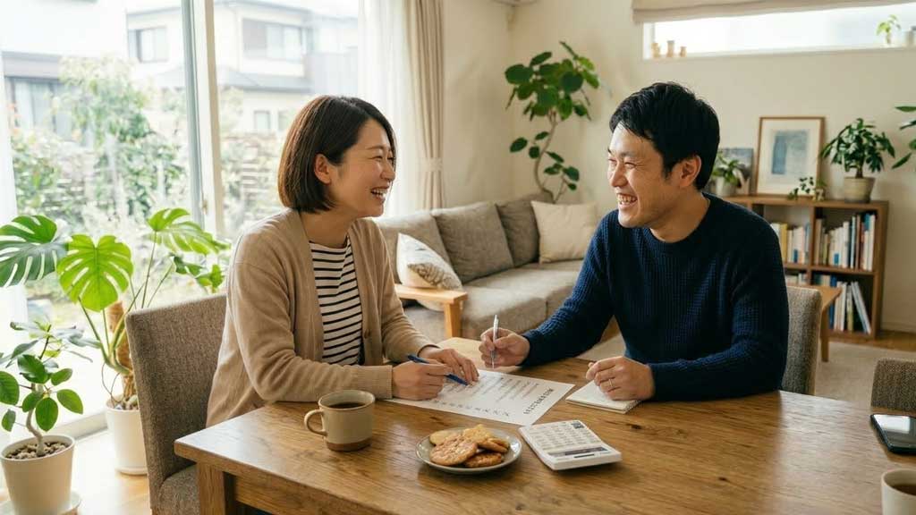 チェックリストを見ながら考えているイメージ
