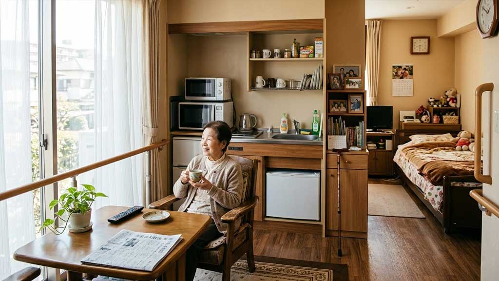 高齢者住宅の共用空間イメージ