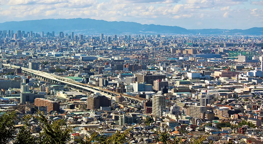 東大阪市の遠景