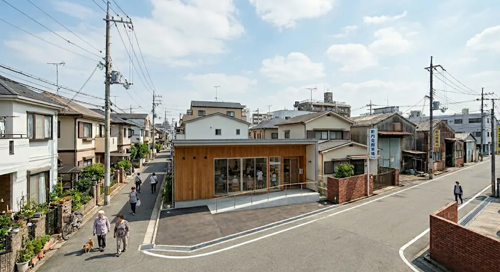 門真市の住宅地と準工業地域の変化をイメージした写真