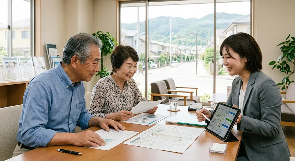 土地活用について親身に相談している様子