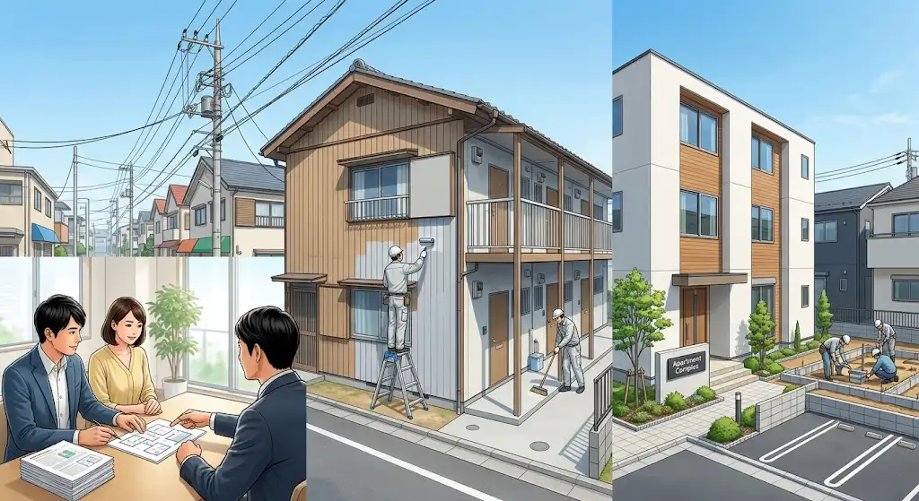 築30年アパートの出口戦略｜売却・修繕・建て替え・土地活用の判断